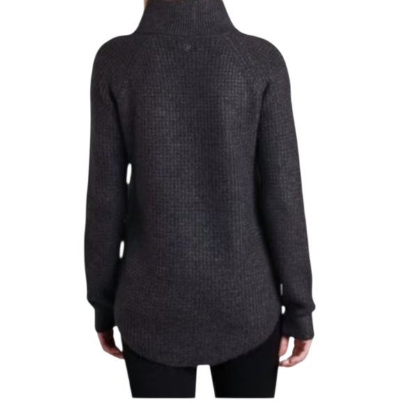 Women's Kühl Kuhl Sienna Turtleneck Pullover Sweater Gray Knit Small - Picture 15 of 16